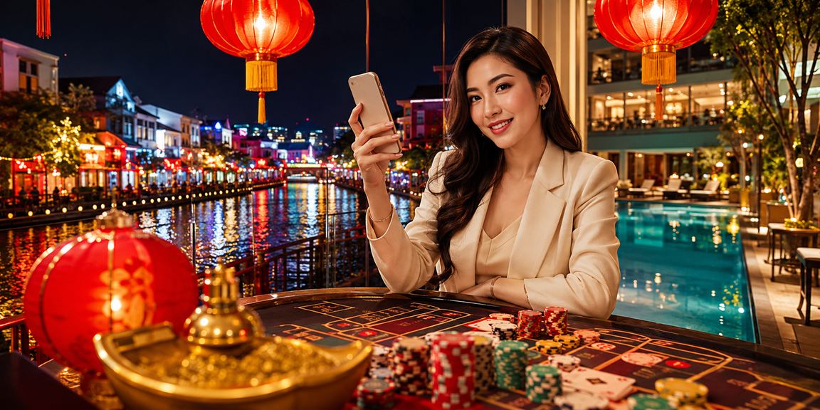 Suasana permainan Baccarat gaya Melayu di Melaka melalui kasino langsung shio